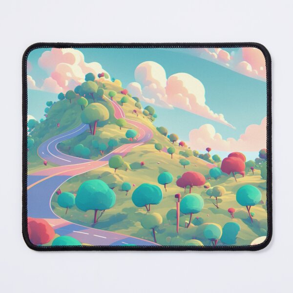Item preview, Road on a hill, colorful, pattern designed and sold by mind-coloring.