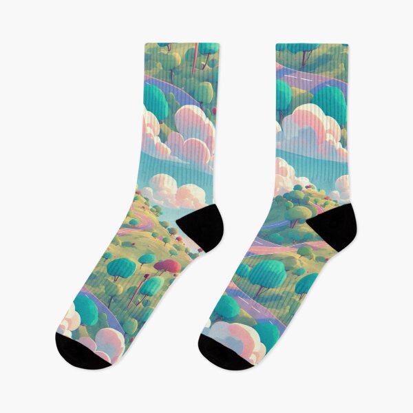 Item preview, Road on a hill, colorful, pattern designed and sold by mind-coloring.