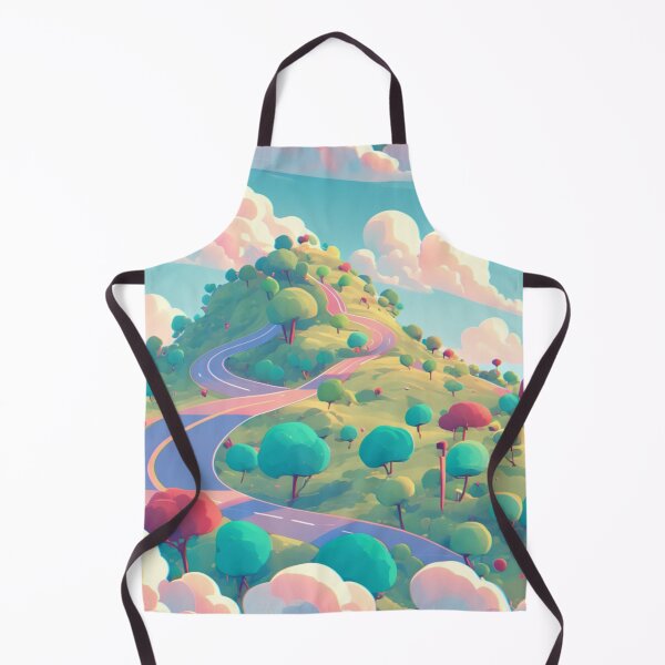Item preview, Road on a hill, colorful, pattern designed and sold by mind-coloring.