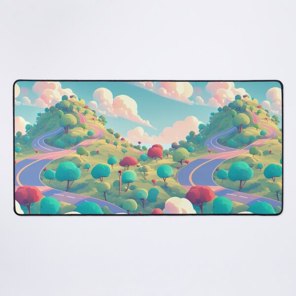 Item preview, Road on a hill, colorful, pattern designed and sold by mind-coloring.