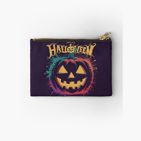 Item preview, Colorful carving pumpkin  with words happy halloween brafdesign designed and sold by Brafdesign.