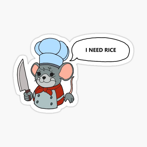 Item preview, Rat Chef (Overcooked) - Rice designed and sold by abellok.