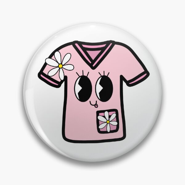 Artikelvorschau, Retro Krankenschwester rosa und blau / Krankenschwester Shirt / Daisy entworfen und verkauft von MrsCreative1.