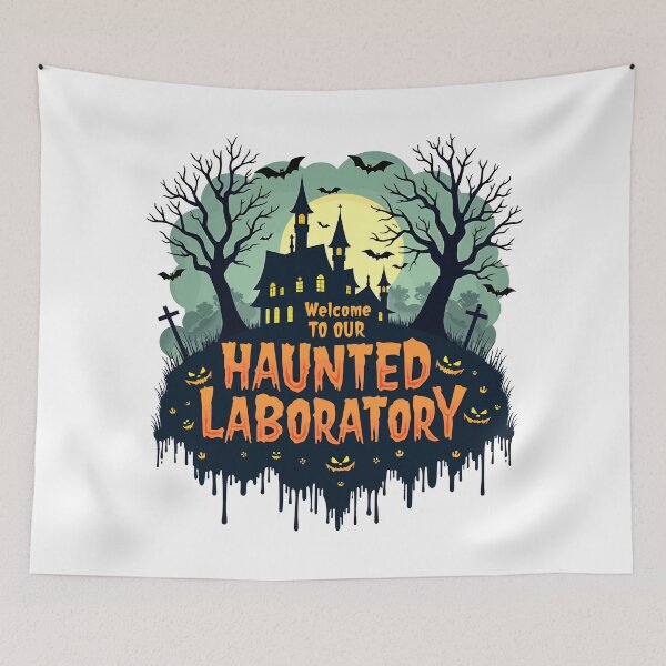 Item preview, Welcome to Our Haunted Laboratory Halloween designed and sold by Quirky Shirts.