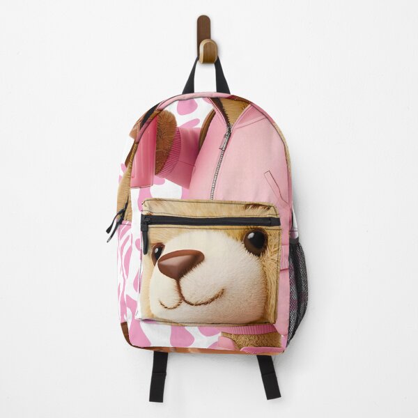 Item preview, a cute teddy bear wearing a stylish pink tracksuit designed and sold by OneLastWish.