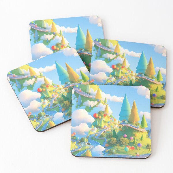 Item preview, Road on a hill, colorful, pattern designed and sold by mind-coloring.