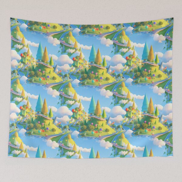Item preview, Road on a hill, colorful, pattern designed and sold by mind-coloring.