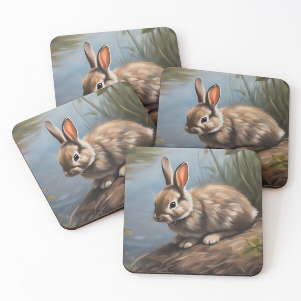 Item preview, Wild, Very Wild Bunny in Forest designed and sold by CalmnessbyChoice.