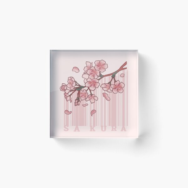 Item preview, Falling Sakura Cherry Blossom Barcode  designed and sold by BGMeYou.