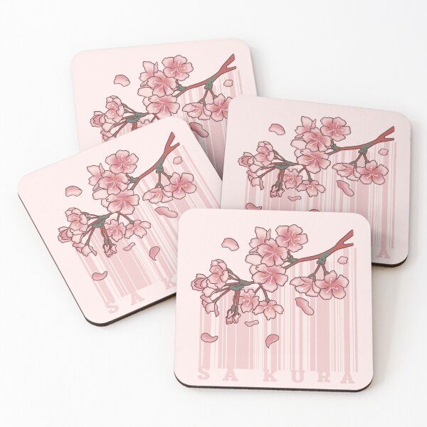 Item preview, Falling Sakura Cherry Blossom Barcode  designed and sold by BGMeYou.