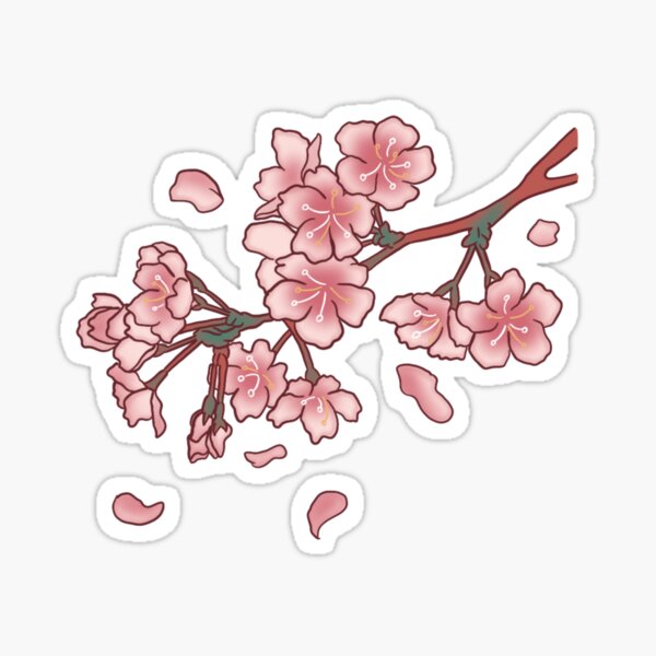 Item preview, Falling Sakura Cherry Blossom Barcode  designed and sold by BGMeYou.