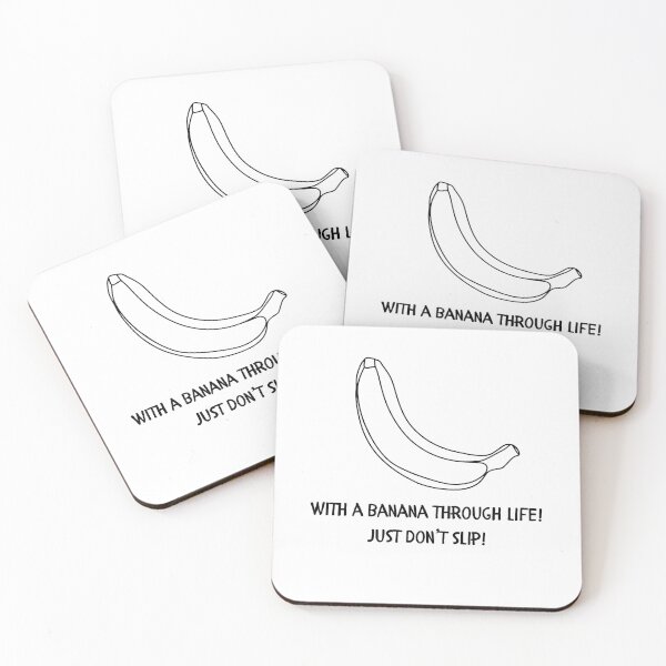 Artikelvorschau, Nur nicht ausrutschen! Bananen-Illustration entworfen und verkauft von BestChooseArt.
