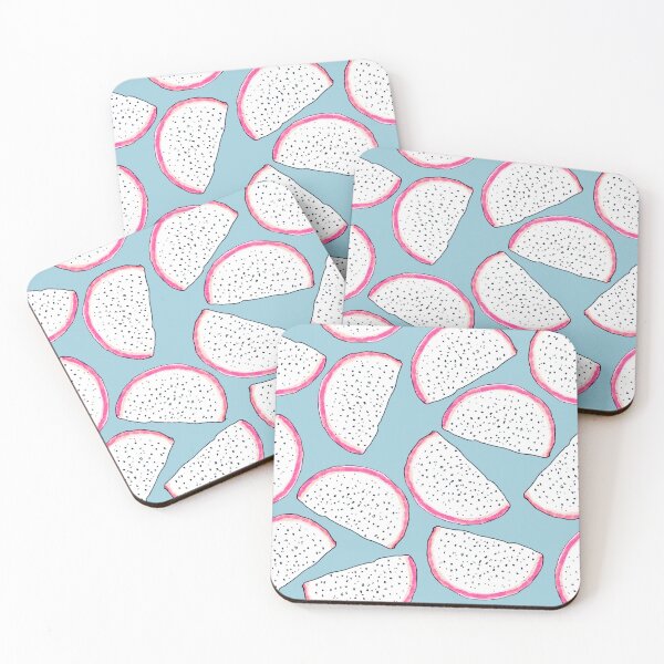 Item preview, Dragonfruit slices, Light blue version designed and sold by Alex  Blud.