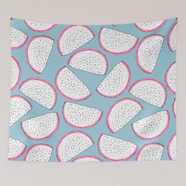 Item preview, Dragonfruit slices, Light blue version designed and sold by Alex  Blud.