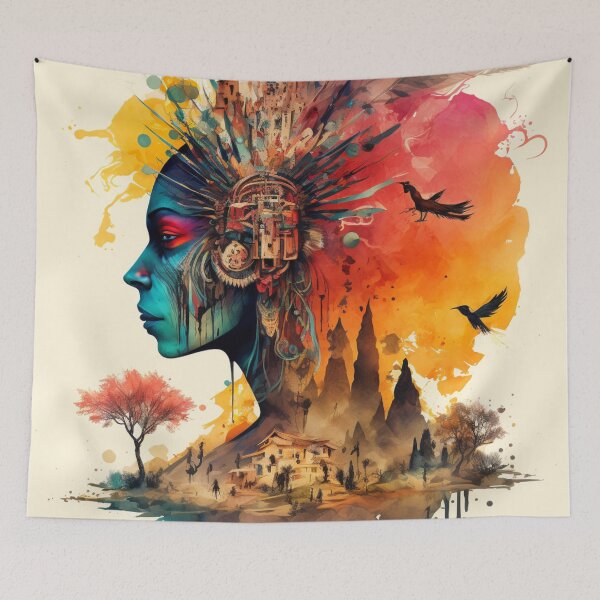 Item preview, Native woman designed and sold by patternshoprad.