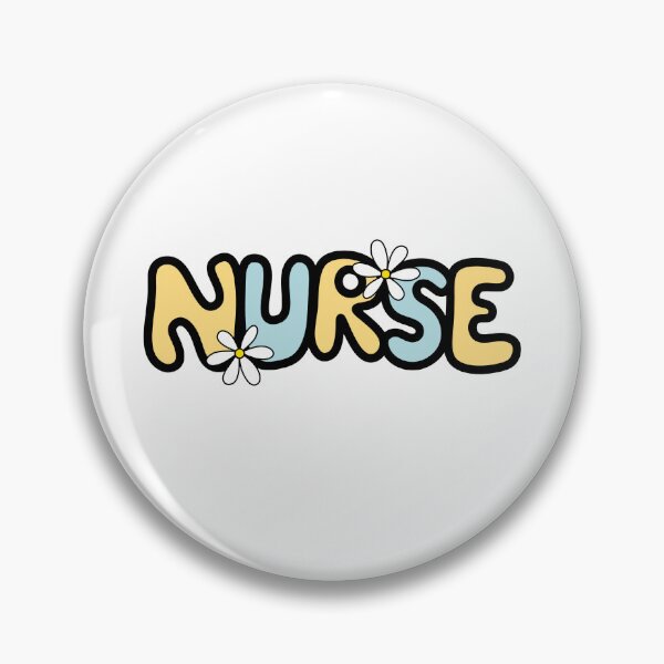 Item preview, Retro Nurse Blue and Yellow / Daisy /Text  designed and sold by MrsCreative1.