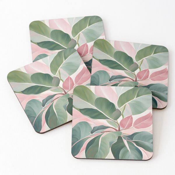 Item preview, Rubber Plant In multi Pastel Colors. designed and sold by DotisDreams.