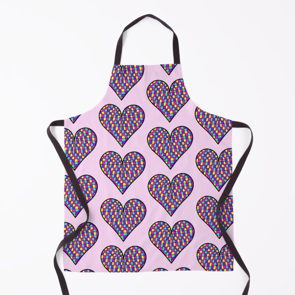 Item preview, Checkered Heart Neon Colors, Pink, Yellow, Purple and Blue / Disco Ball designed and sold by MrsCreative1.