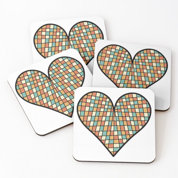 Item preview, Checkered Heart Orange and Green / Disco Ball  designed and sold by MrsCreative1.