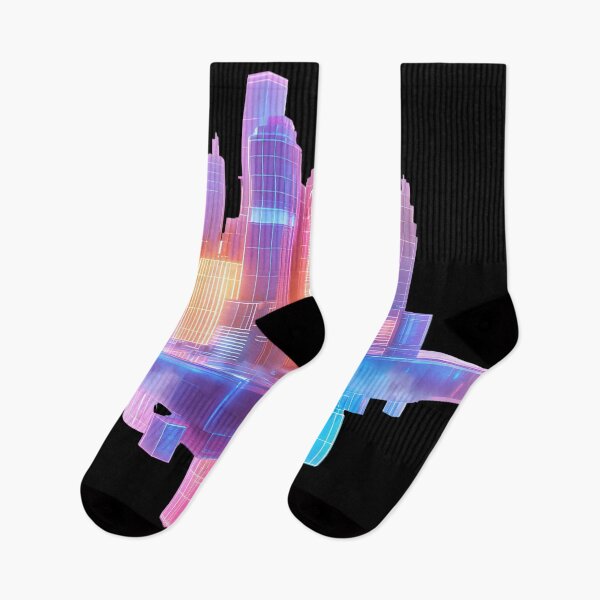 Item preview, Floating Neon Cityscape Futuristic Dream designed and sold by PixelReverb.