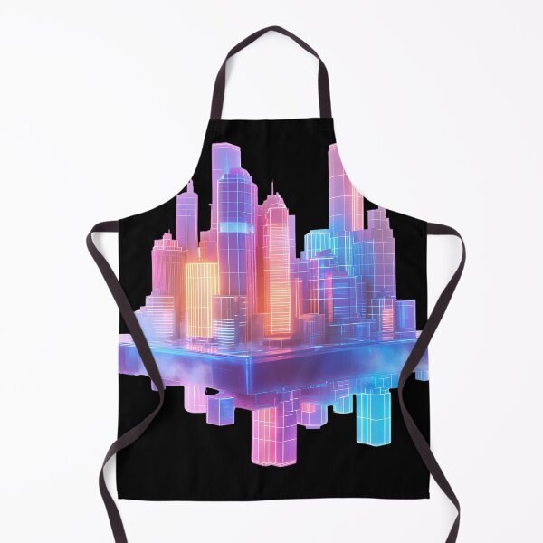 Item preview, Floating Neon Cityscape Futuristic Dream designed and sold by PixelReverb.