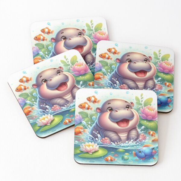 Item preview, Moo dang Pygmy hippo designed and sold by Sarawut hoyhual.