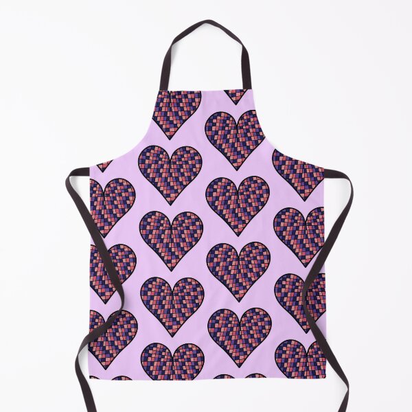 Item preview, Checkered Heart Purple and Pink / Disco Ball / Retro designed and sold by MrsCreative1.