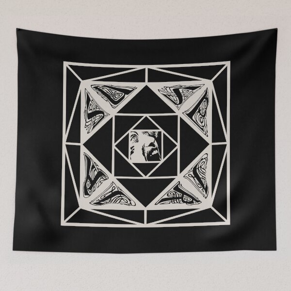 Item preview, Suspiria Art Deco Goth Fear mono designed and sold by LapinMagnetik.