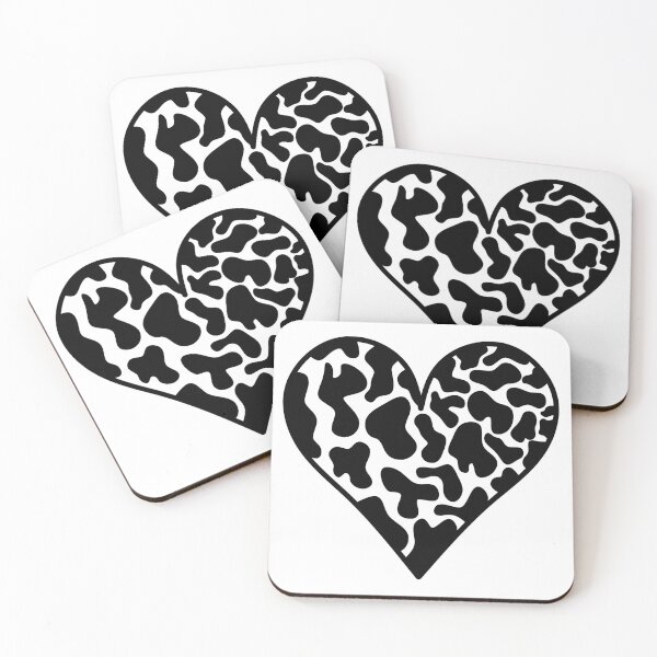 Item preview, Cow Hide heart Black and White  designed and sold by MrsCreative1.