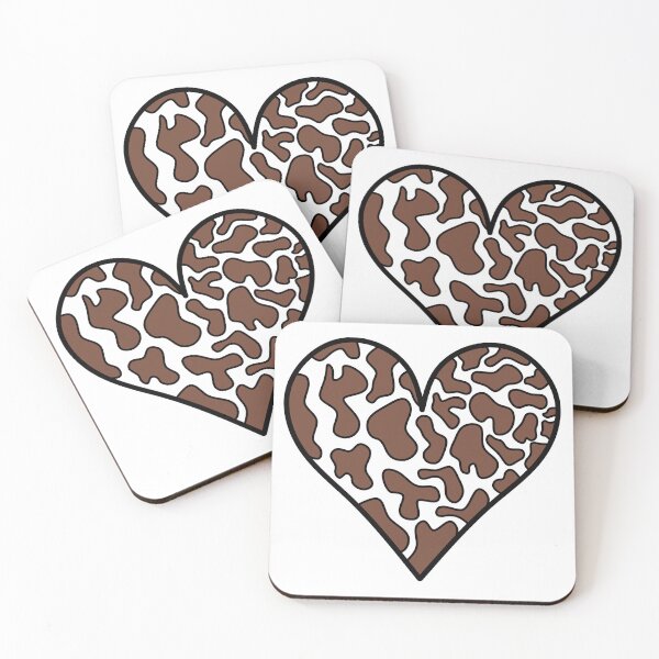 Item preview, ow Hide heart Brown and White  designed and sold by MrsCreative1.