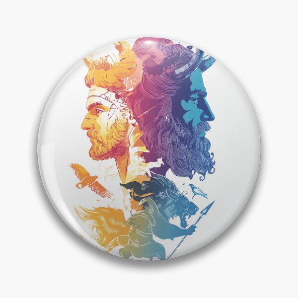 Item preview, Ancient Greece Mythological Creatures Popart Collage designed and sold by PixelReverb.