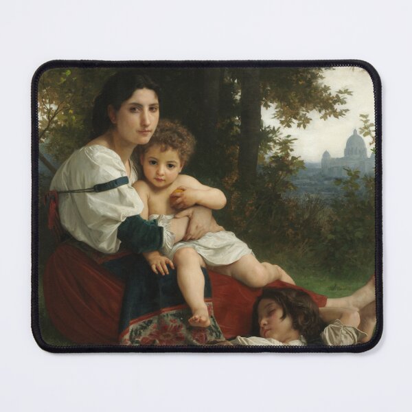 Item preview, Woman with childen - vintage Bougereau painting designed and sold by Vintage Designs +.