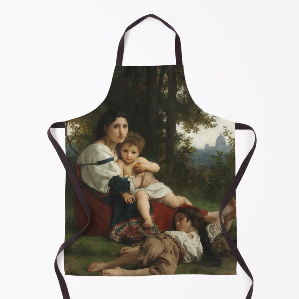 Item preview, Woman with childen - vintage Bougereau painting designed and sold by Vintage Designs +.