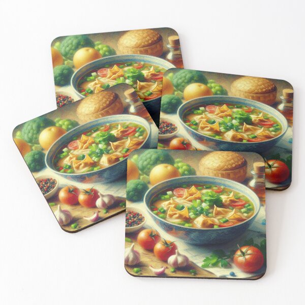 Item preview, Wonton Soup Impressionism Art Style  designed and sold by artofuniverse.