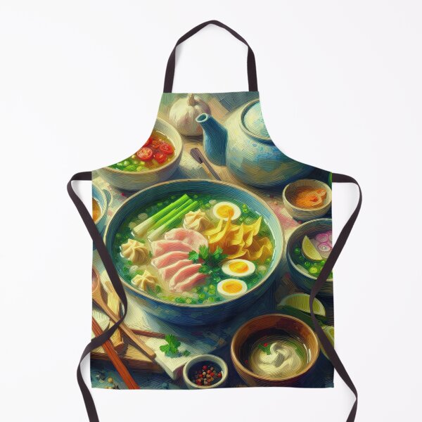 Item preview, Wonton Soup Impressionism Art Style designed and sold by artofuniverse.