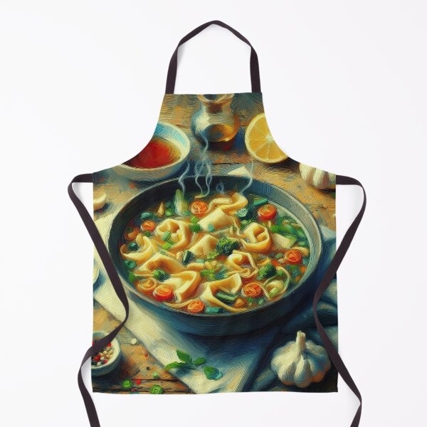 Item preview, Wonton Soup Impressionism Art Style designed and sold by artofuniverse.