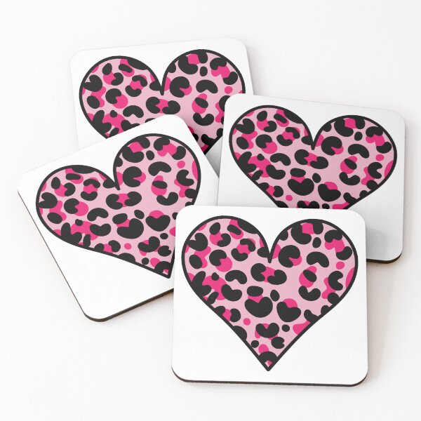 Item preview, Leopard Print Heart - Pink  designed and sold by MrsCreative1.