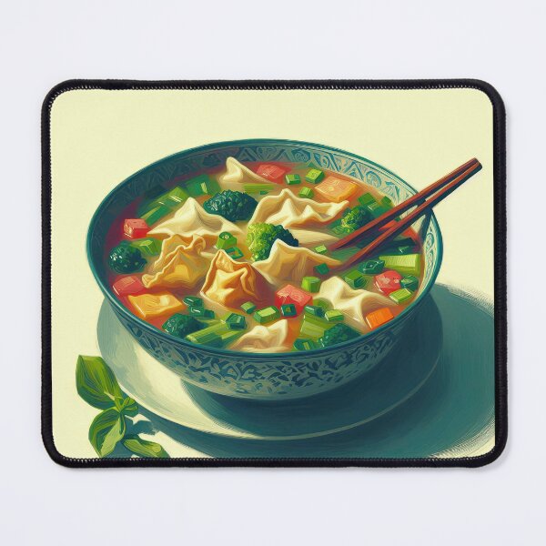 Item preview, Wonton Soup Impressionism Art Style  designed and sold by artofuniverse.
