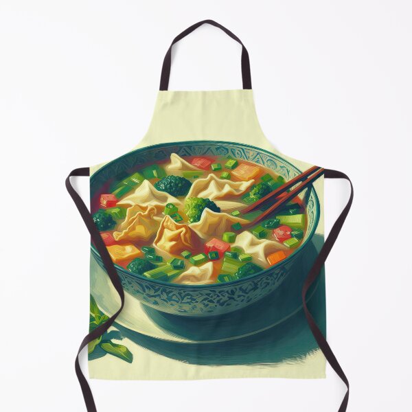Item preview, Wonton Soup Impressionism Art Style designed and sold by artofuniverse.