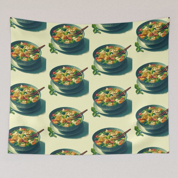 Item preview, Wonton Soup Impressionism Art Style  designed and sold by artofuniverse.
