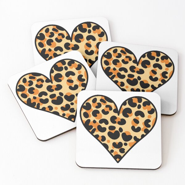 Item preview, Leopard Print heart - Orange  designed and sold by MrsCreative1.