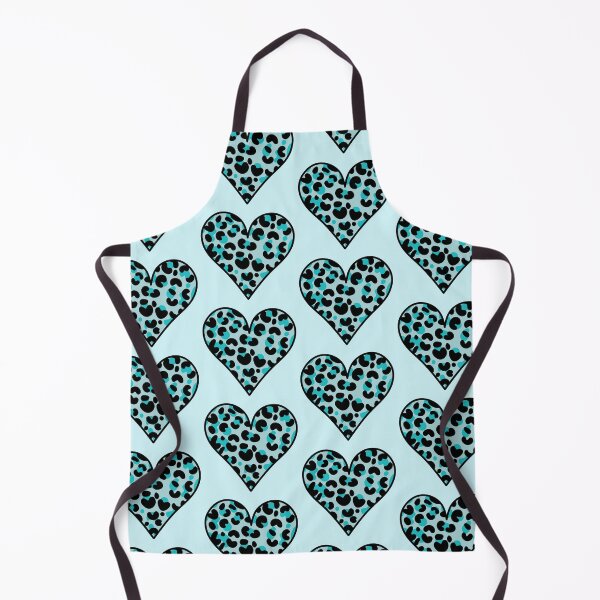 Item preview, Leopard Print Heart - Blue designed and sold by MrsCreative1.