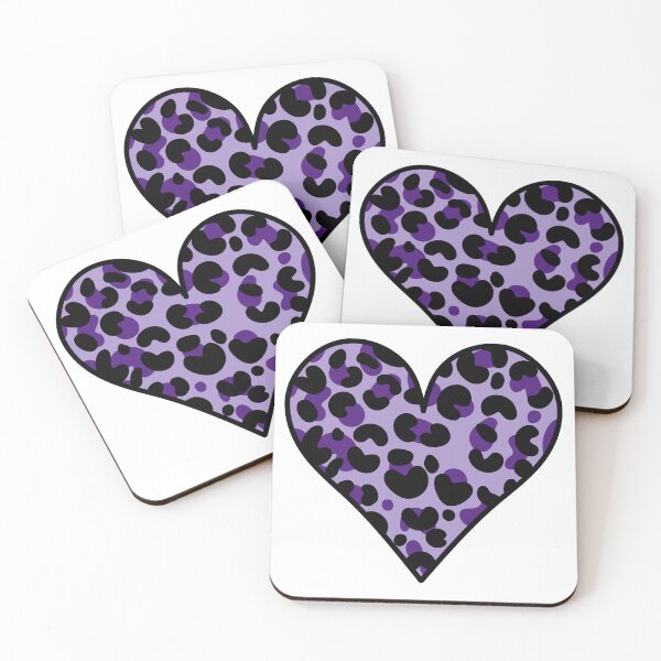 Item preview, Leopard Print heart - Purple  designed and sold by MrsCreative1.
