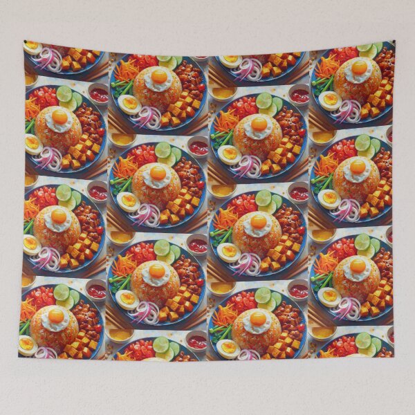 Item preview, Nasi Goreng Impressionism Art Style  designed and sold by artofuniverse.