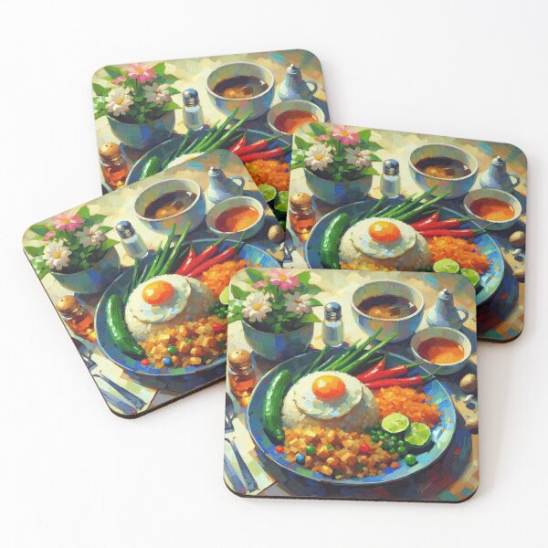 Item preview, Nasi Goreng Impressionism Art Style designed and sold by artofuniverse.
