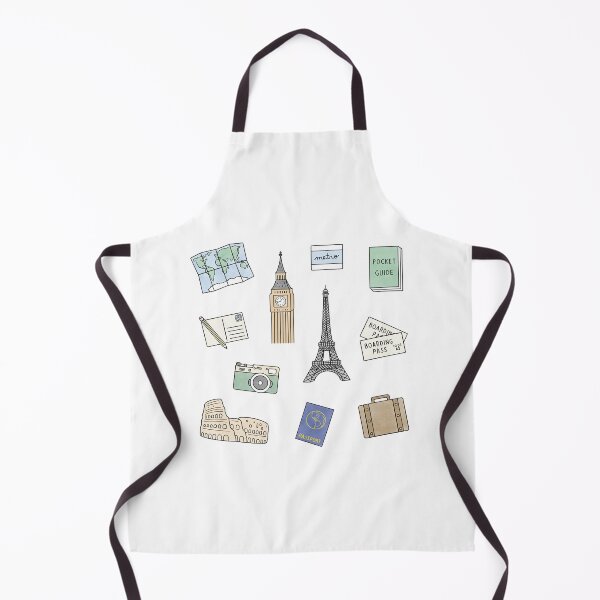 Item preview, World Travel Line Drawings in Color #2 designed and sold by KatePetersonArt.