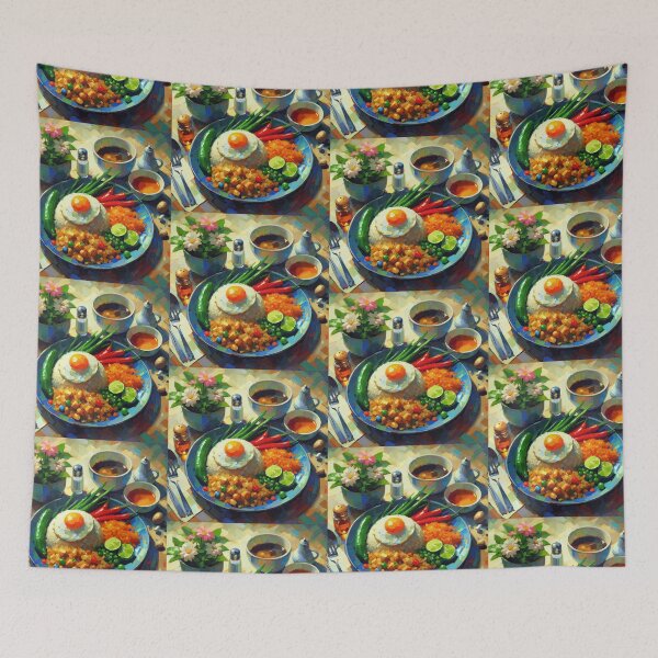 Item preview, Nasi Goreng Impressionism Art Style designed and sold by artofuniverse.