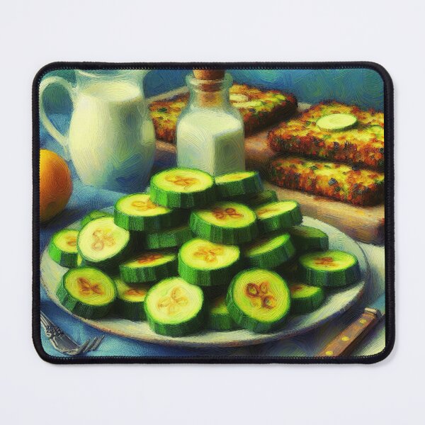 Item preview, Zucchini Fritters Impressionism Art Style designed and sold by artofuniverse.