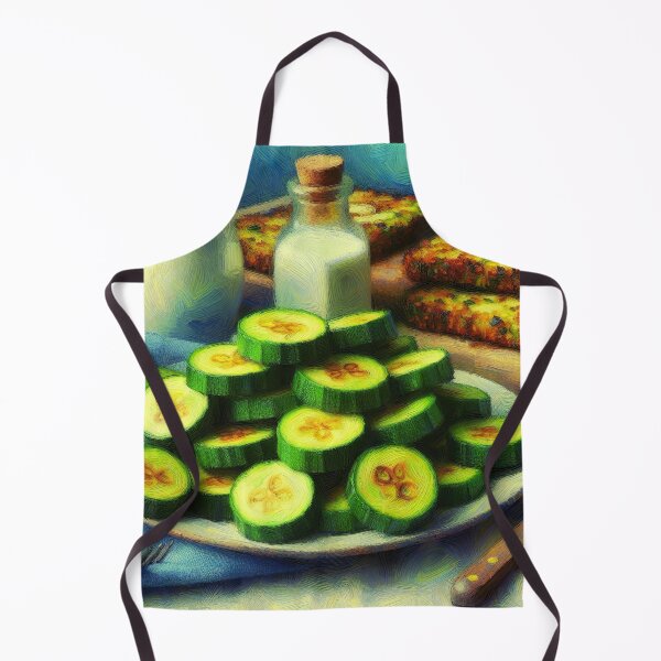 Item preview, Zucchini Fritters Impressionism Art Style designed and sold by artofuniverse.