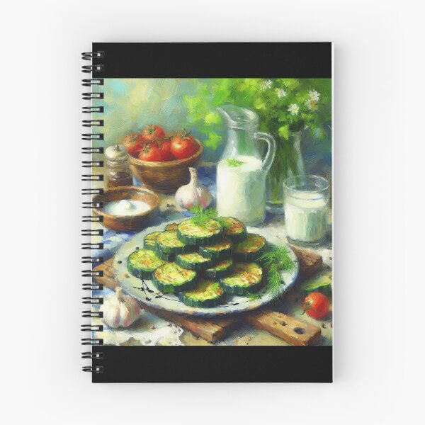 Item preview, Zucchini Fritters Impressionism Art Style designed and sold by artofuniverse.
